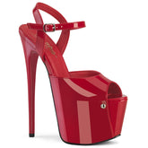 Pleaser Jubilant 09 Red Patent Platform Shoes